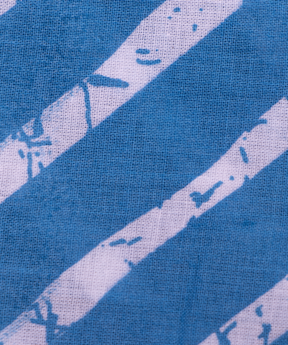 Light Blue Colour Lehariya Printed Cotton Fabric