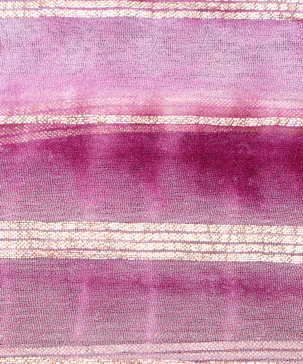 Wine Colour Tie Dye Print Georgette Gota Fabric