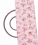 White Colour Digital Floral Print Viscose Chinon Silk Fabric