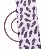 White Colour Kids Print Satin Fabric