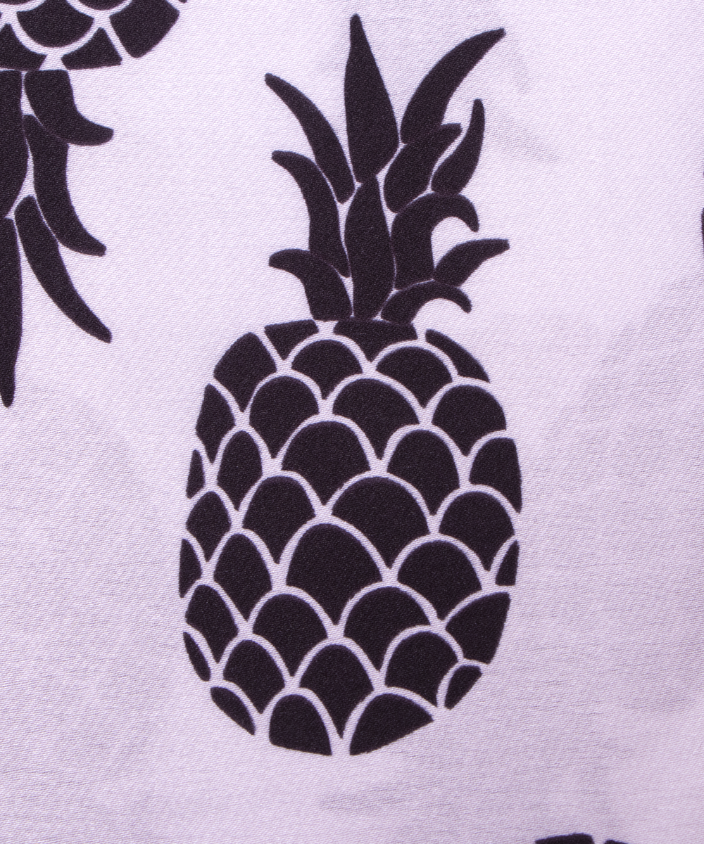 White Colour Kids Print Satin Fabric