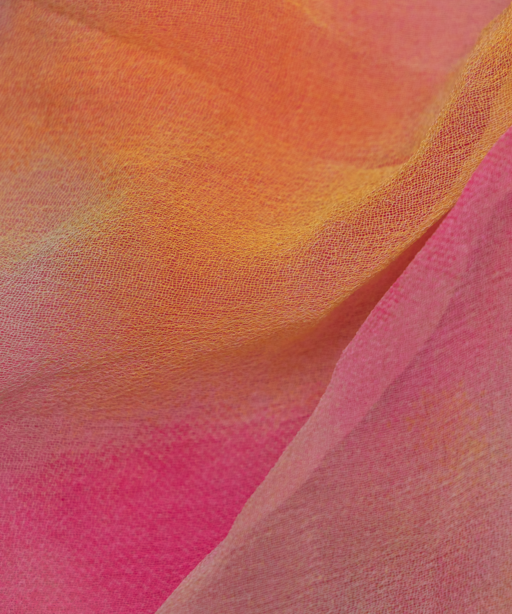 Multi Colour Digital Tie Dye Print Georgette Fabric