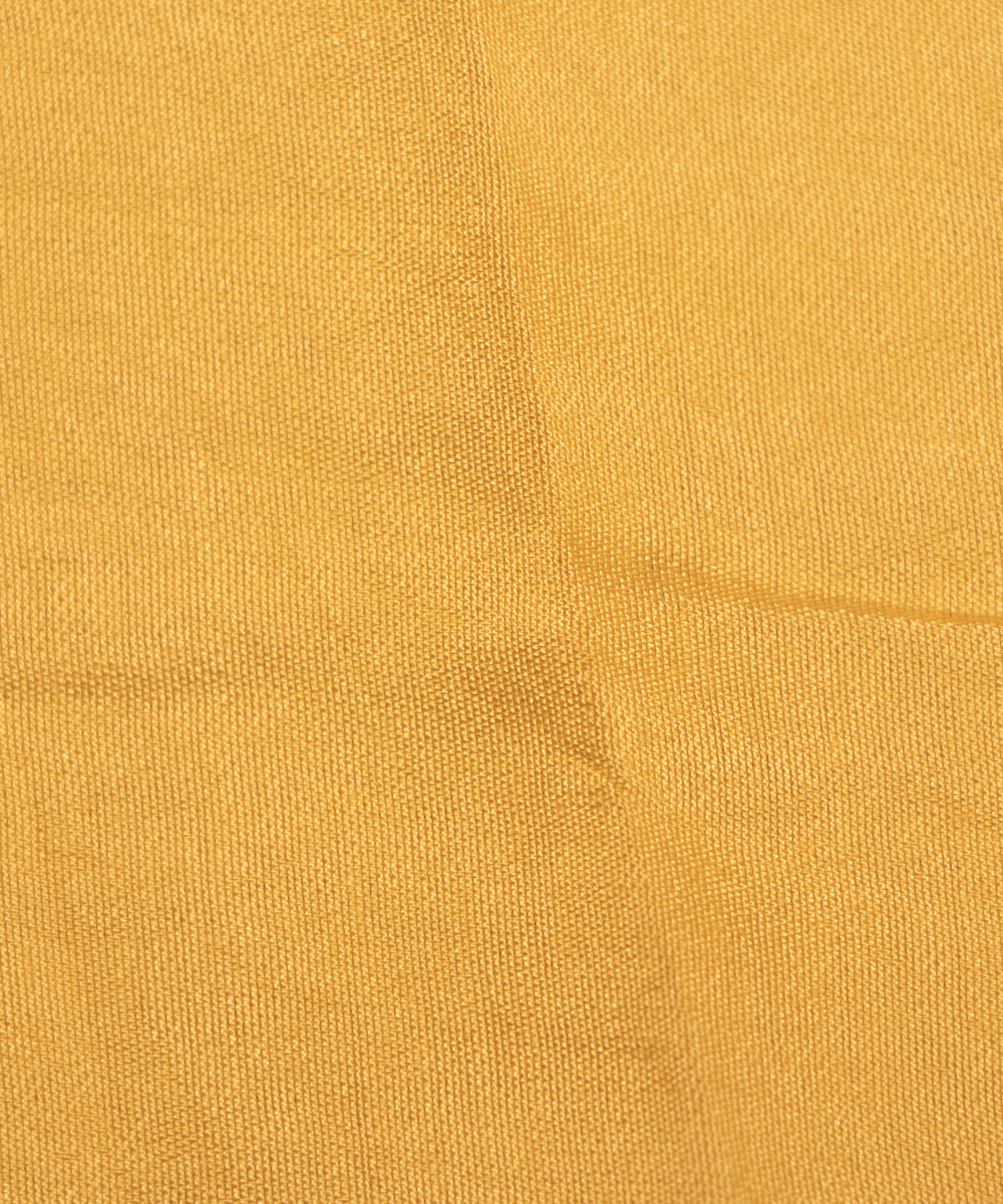 Mustard Yellow Colour Plain Modal Silk Fabric