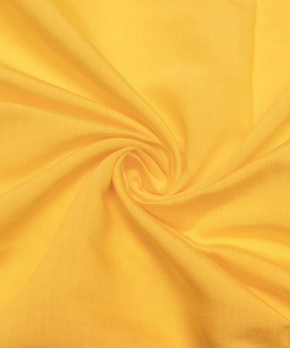 Yellow Colour Plain Modal Silk Fabric