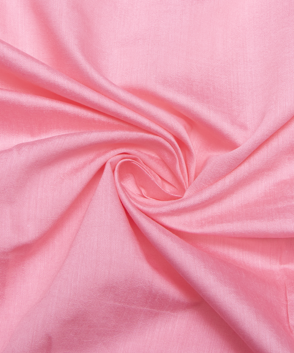 Baby Pink Colour Plain Modal Silk Fabric