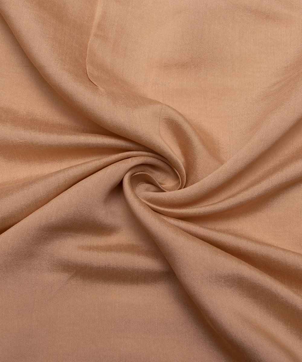 Beige Colour Plain Modal Silk Fabric
