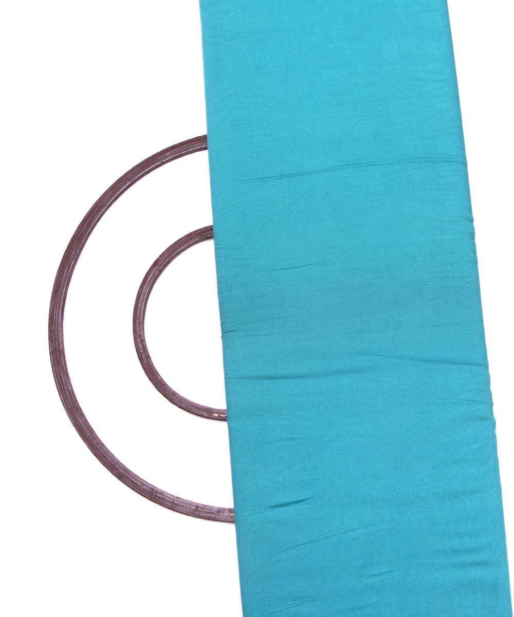 Turquoise Colour Plain Modal Silk Fabric