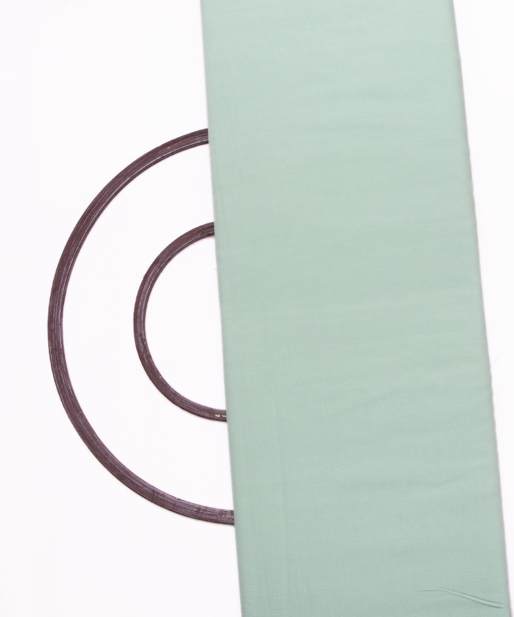 Mint Colour Plain Modal Silk Fabric