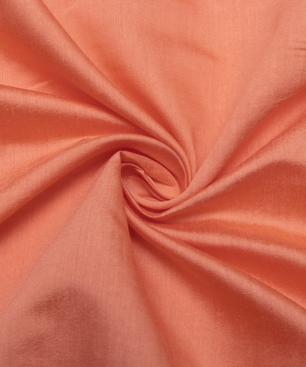 Peach Colour Plain Modal Silk Fabric