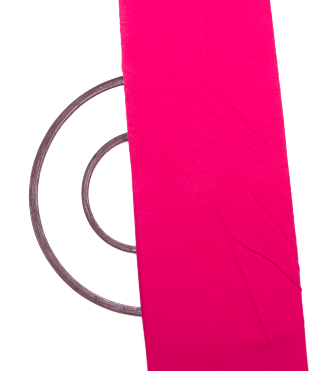 Bright Fuchsia Colour Plain Modal Silk Fabric