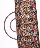 Black Colour Thread Embroidery Georgette Fabric