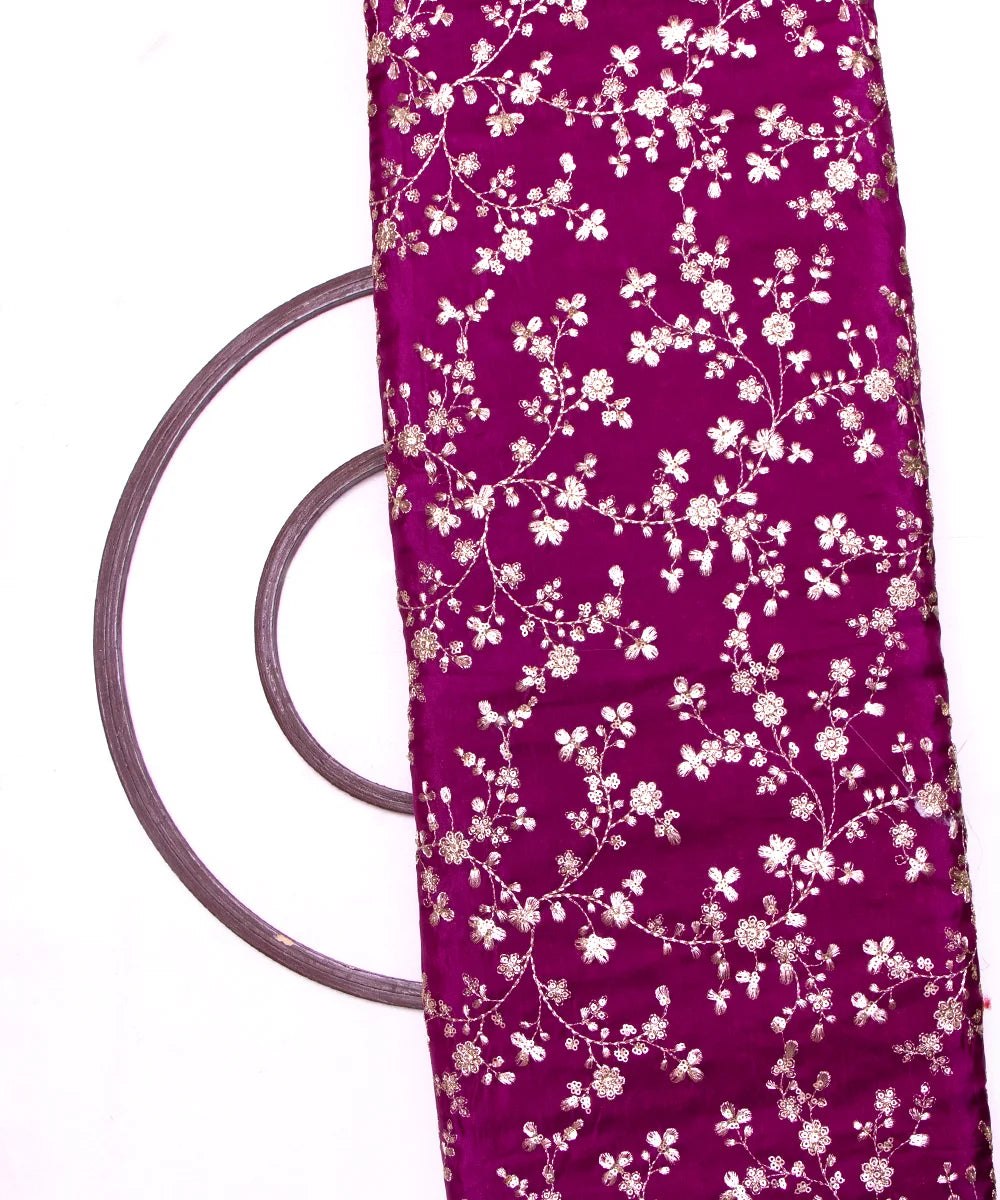 silk embroidery fabric