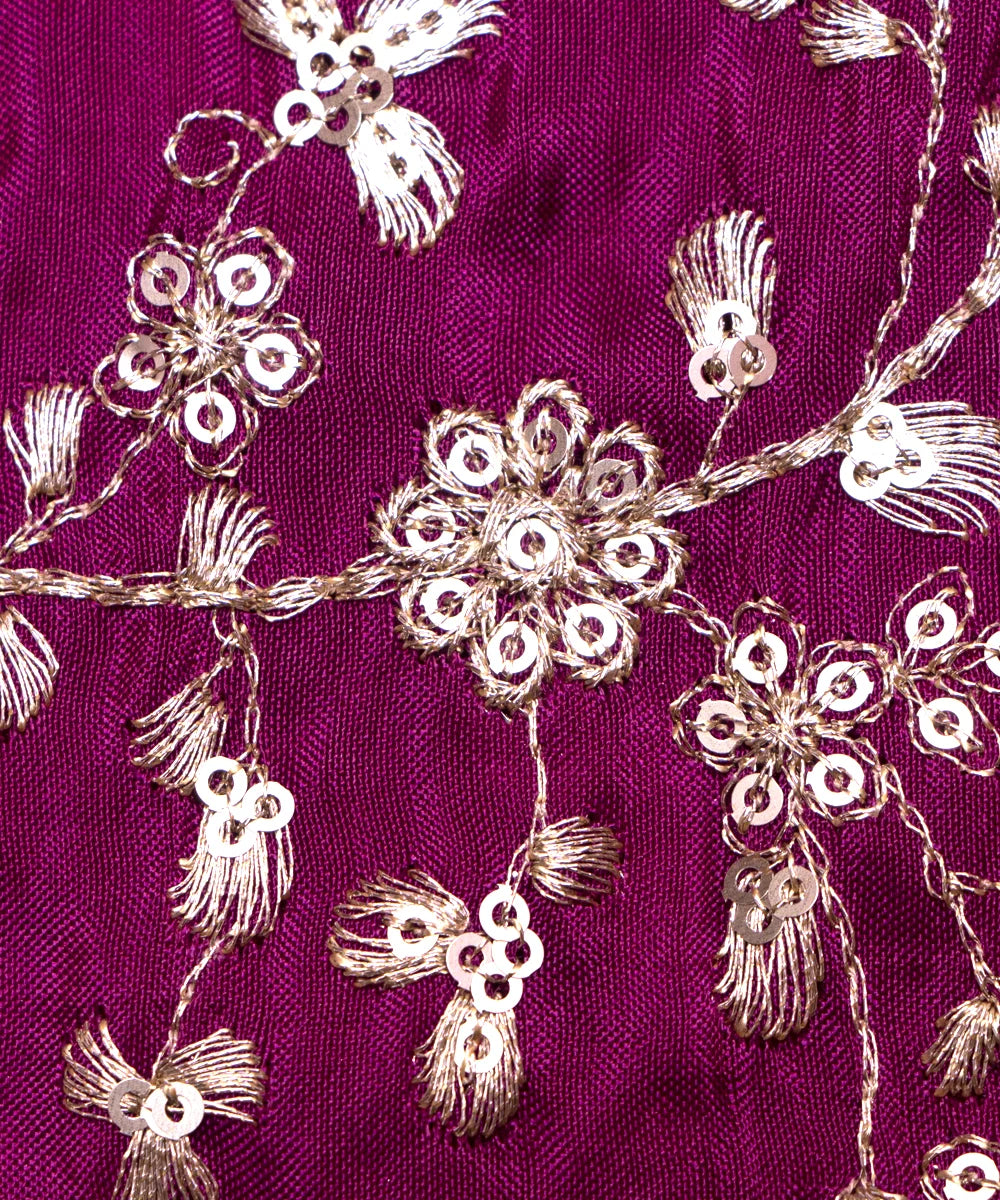 silk embroidery fabric