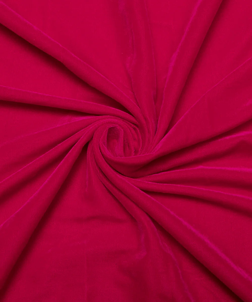 Magenta Velvet Fabric Online
