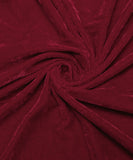 Maroon Color 9000 Micro Plain Velvet Fabric