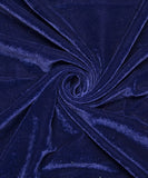 Dark Blue Color 9000 Micro Plain Velvet Fabric