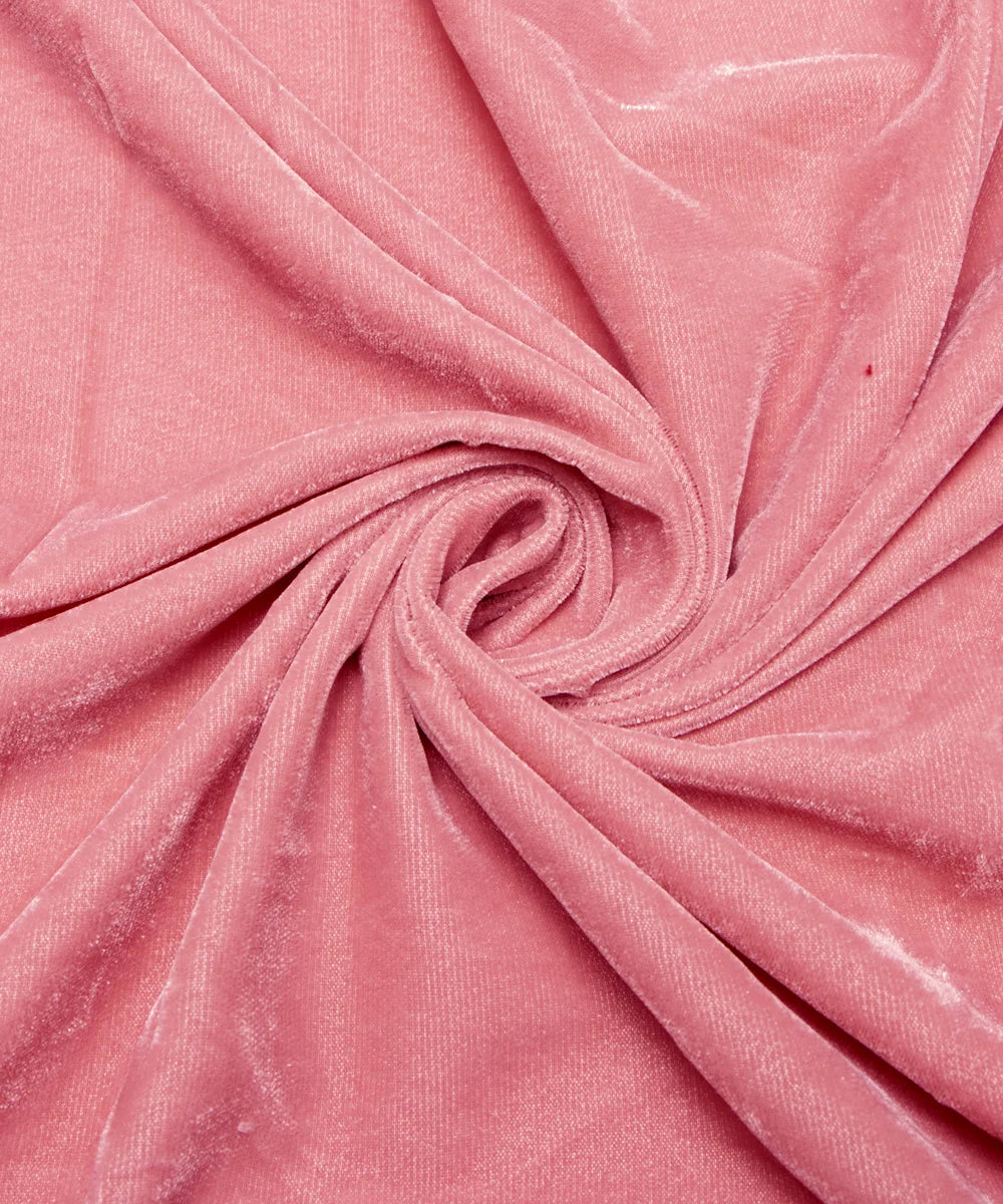 Pink Velvet Cloth Material
