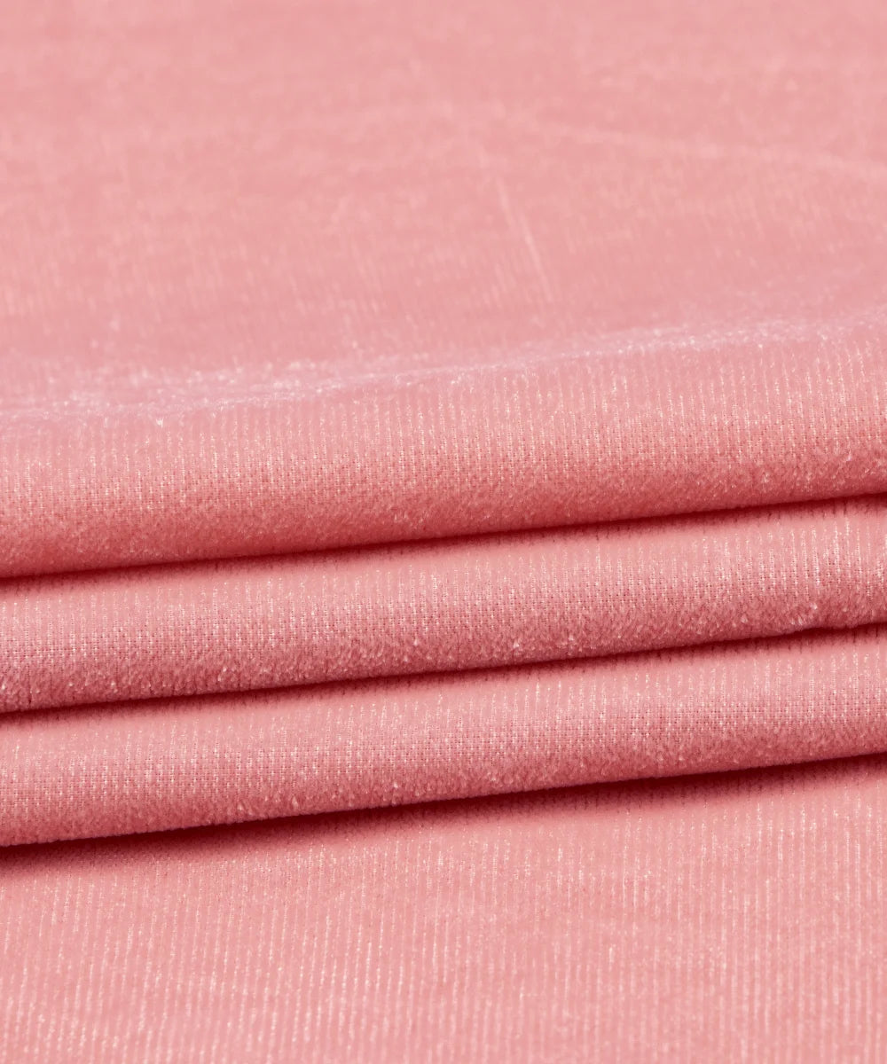 Pink Velvet Cloth Material