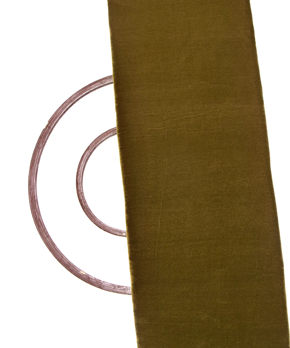 Khaki Velvet Cloth Material