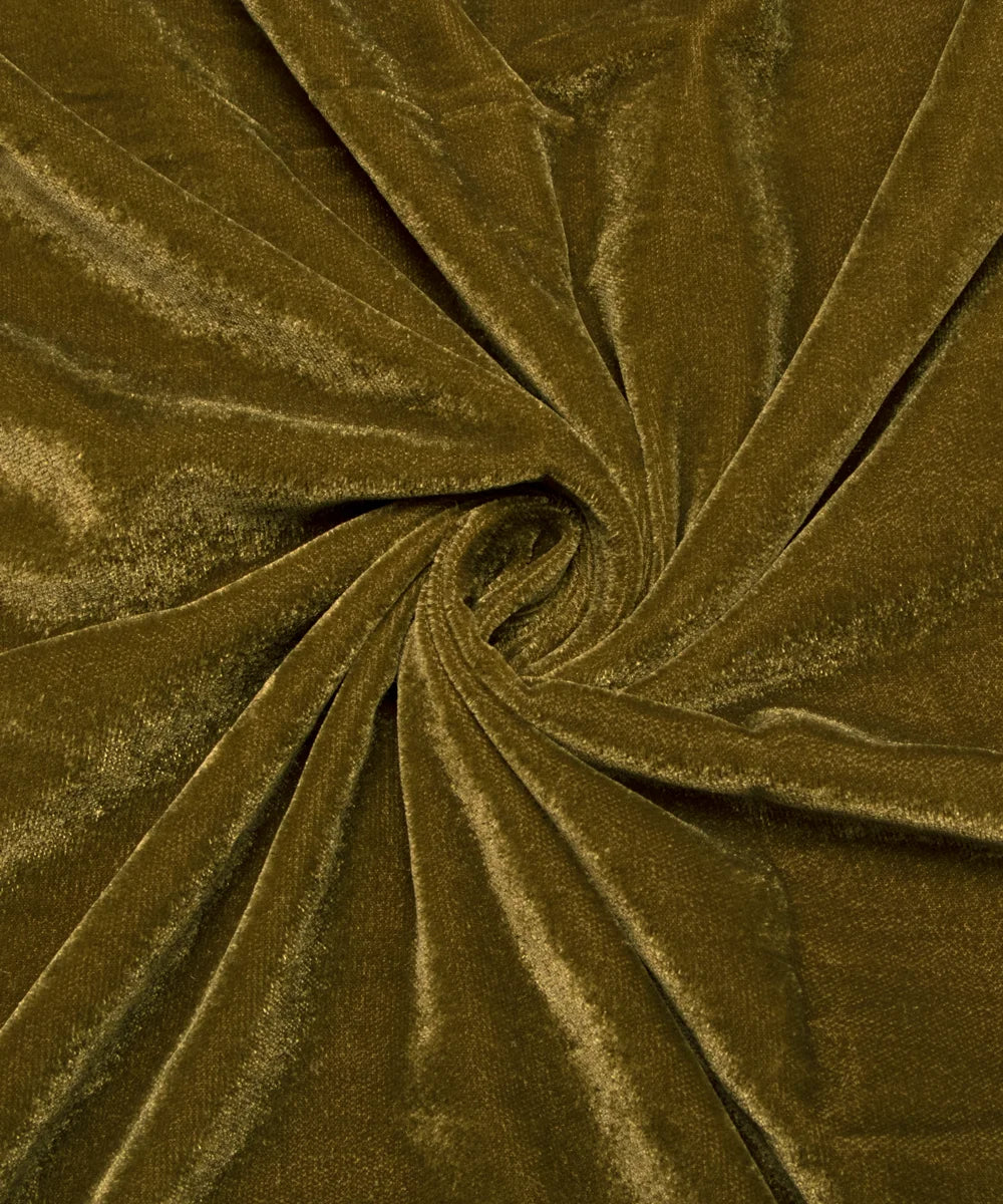 Khaki Velvet Cloth Material