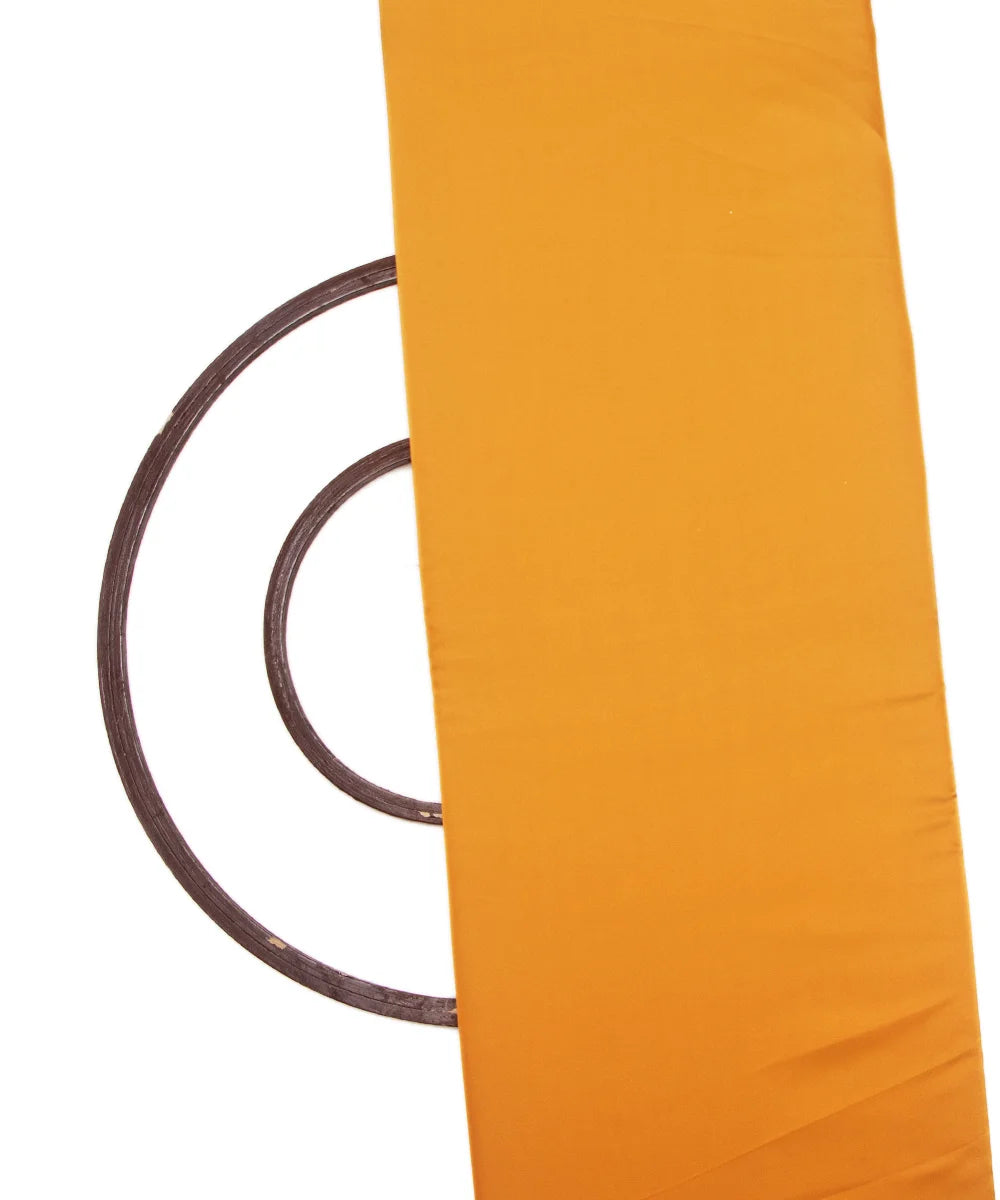 Yellow Golden Colour Ombre Pattern Armani Satin Fabric