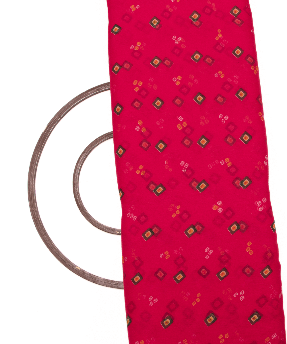 Chiffon Bandhani Fabric