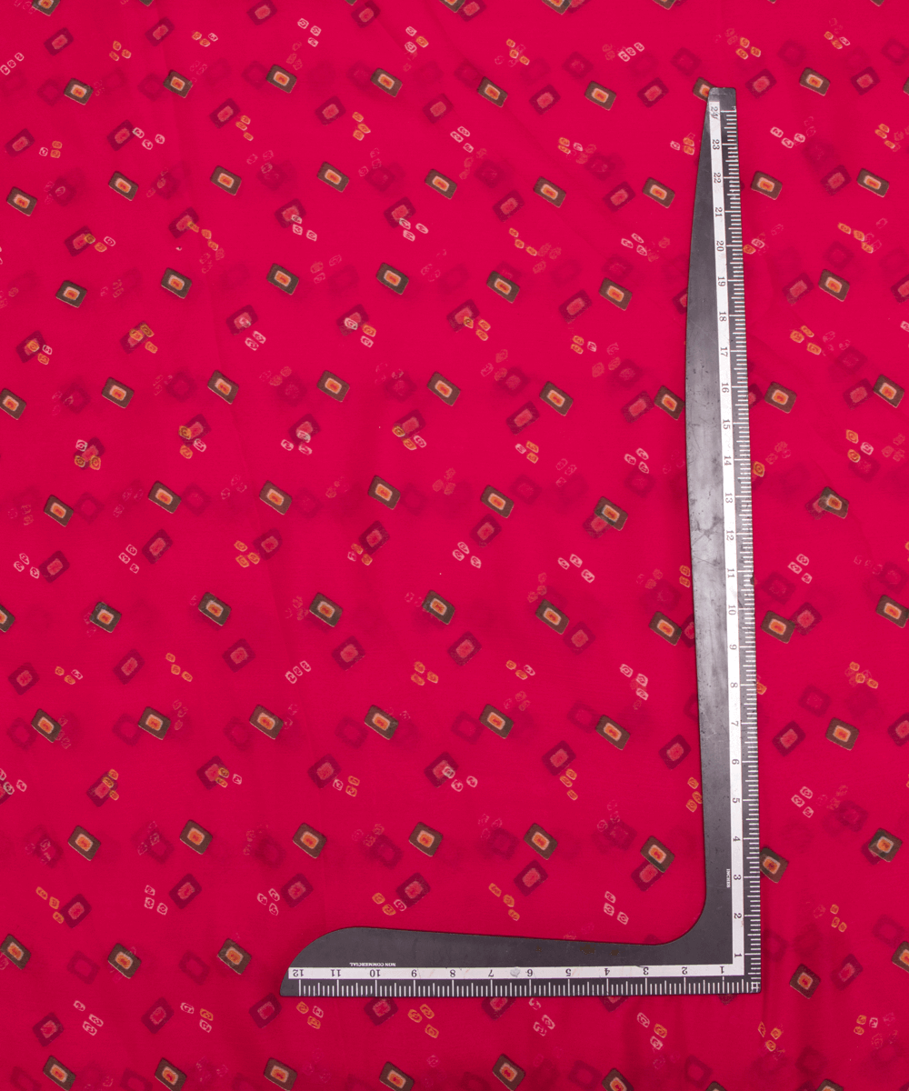 Chiffon Bandhani Fabric