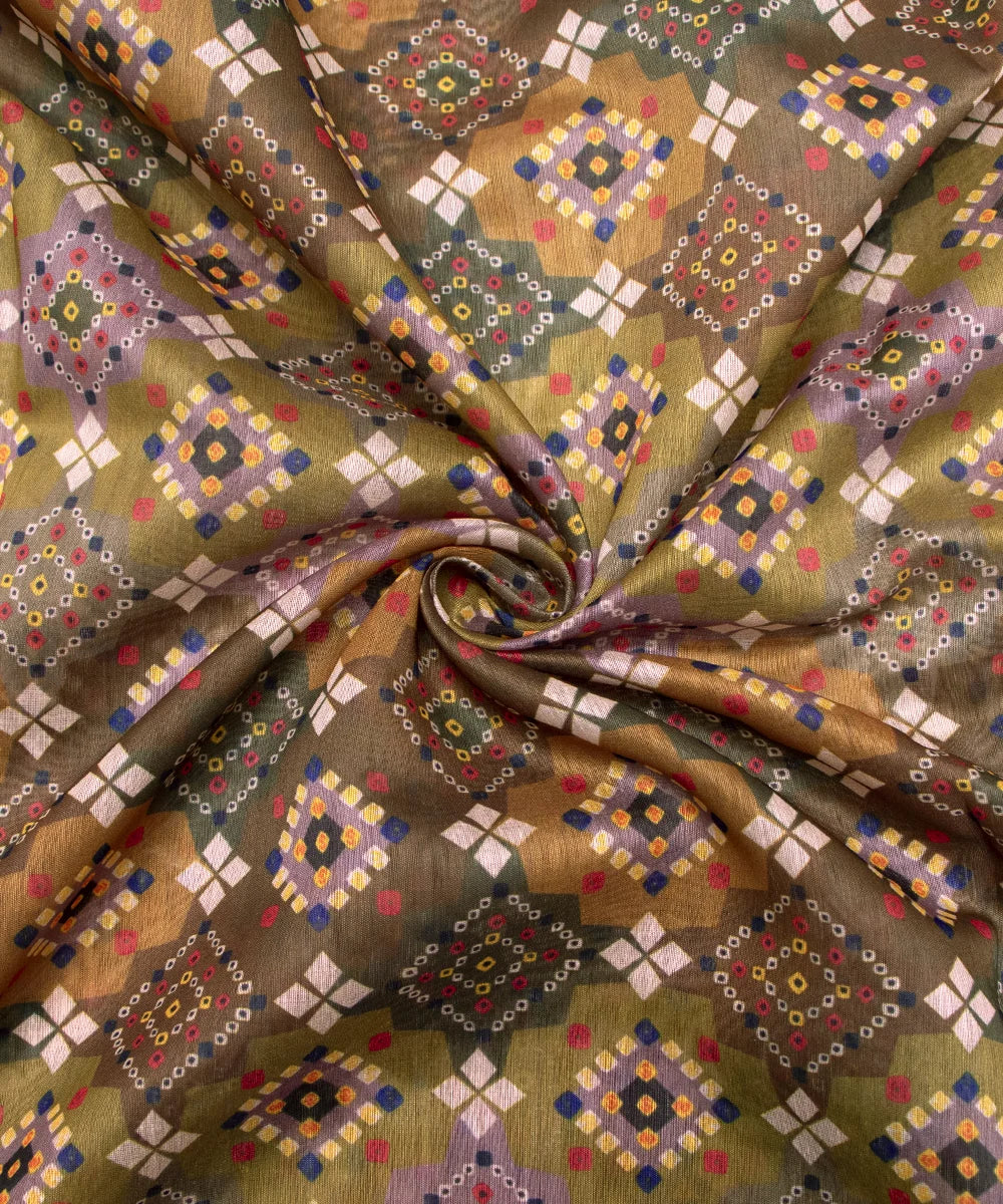 Printed Chanderi Fabric