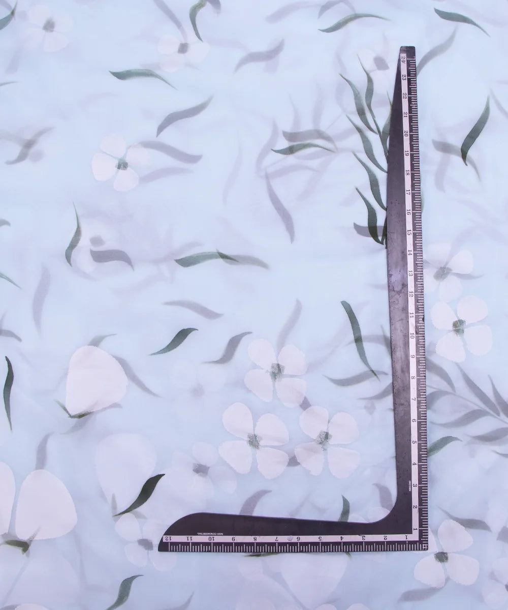 Hand Paint Georgette Fabric