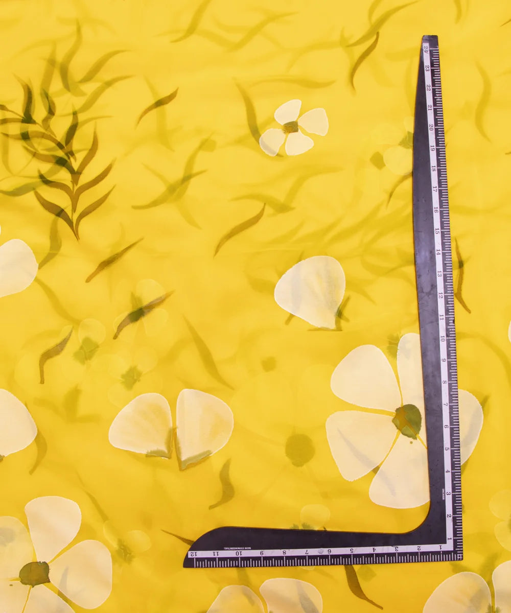 Hand Paint Georgette Fabric