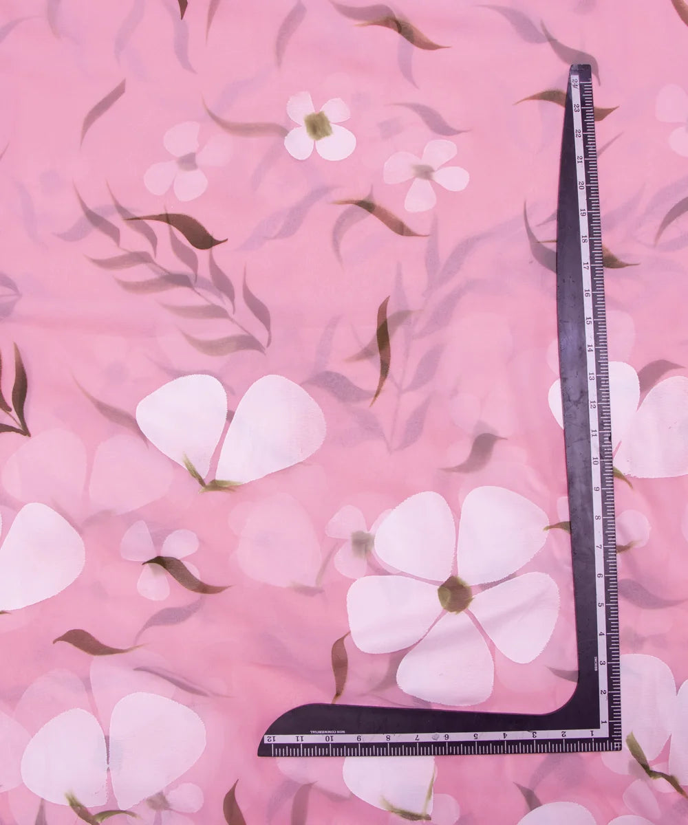 Hand Paint Georgette Fabric