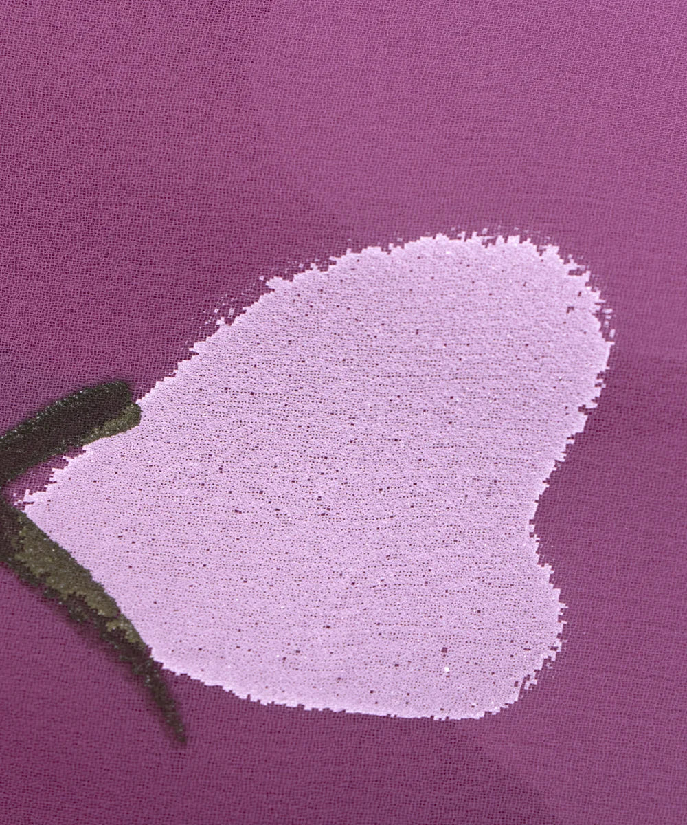 Hand Paint Georgette Fabric