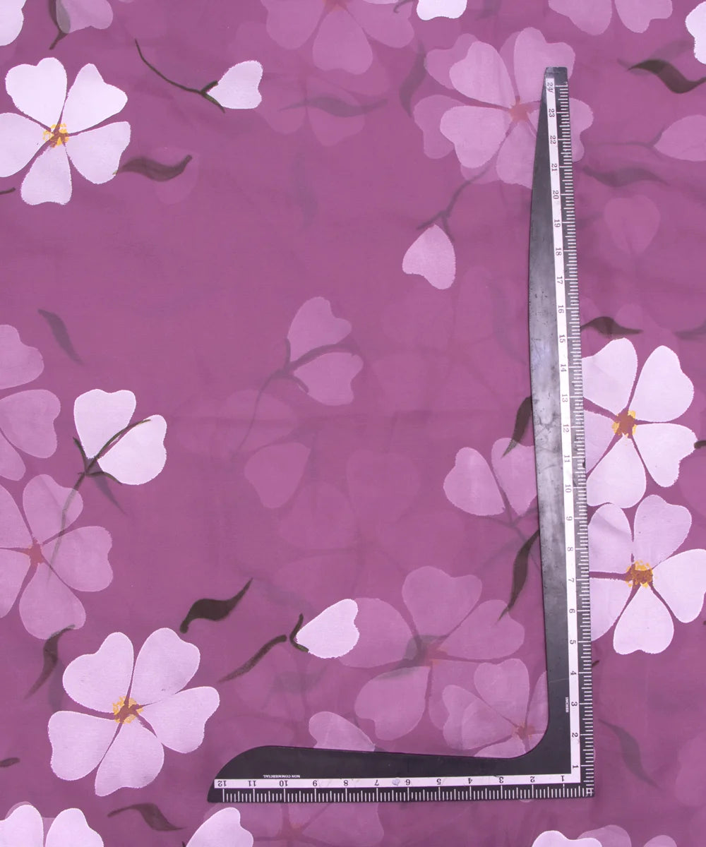 Hand Paint Georgette Fabric