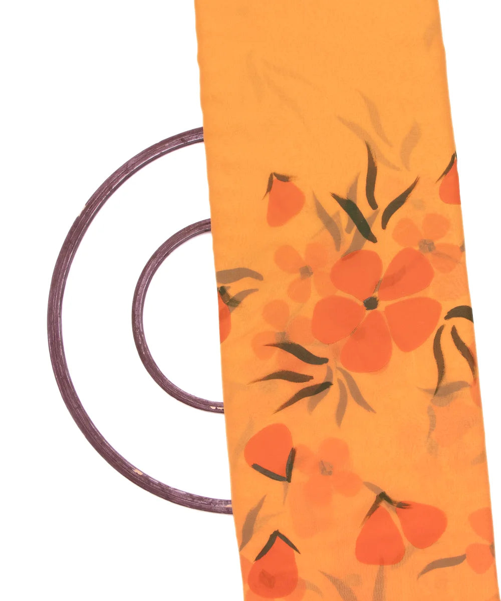 Hand Paint Georgette Fabric