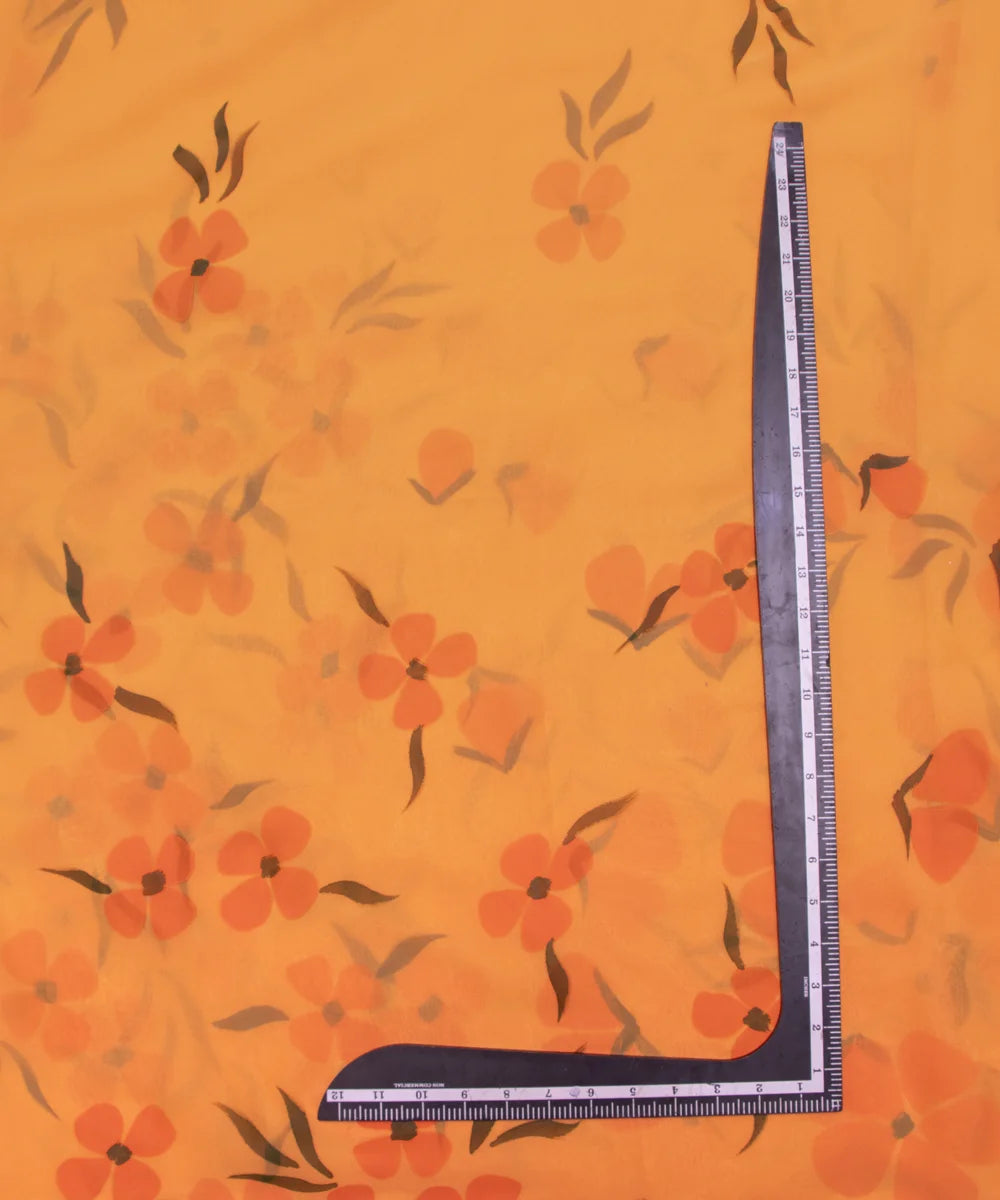 Hand Paint Georgette Fabric