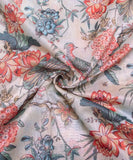 Light Mint Digital Floral Printed Chanderi Fabric