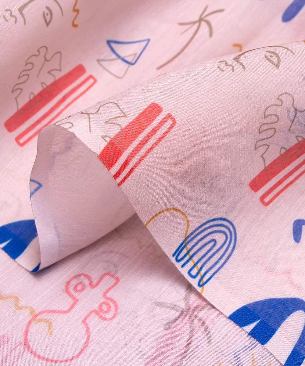 Buy Printed Chanderi Fabric online