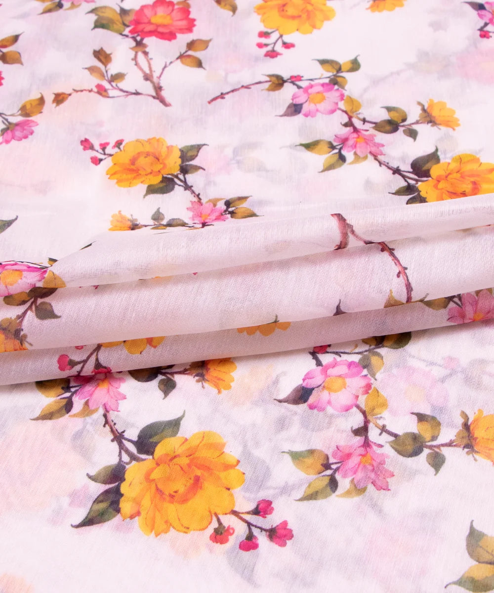 Buy Printed Chanderi Fabric online