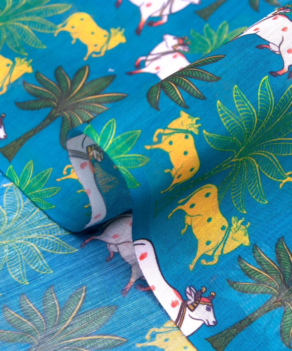 Buy Printed Chanderi Fabric online
