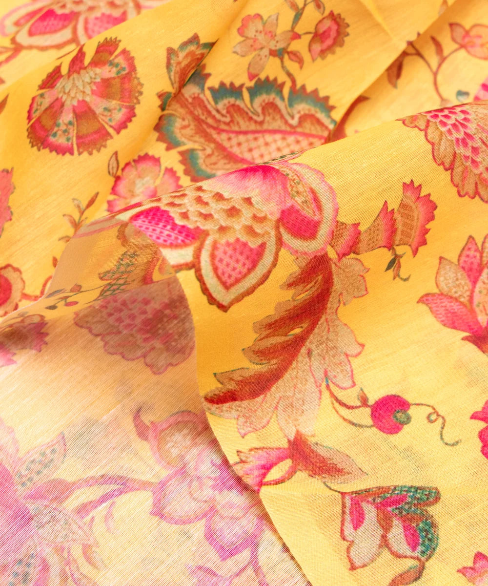 Buy Printed Chanderi Fabric online