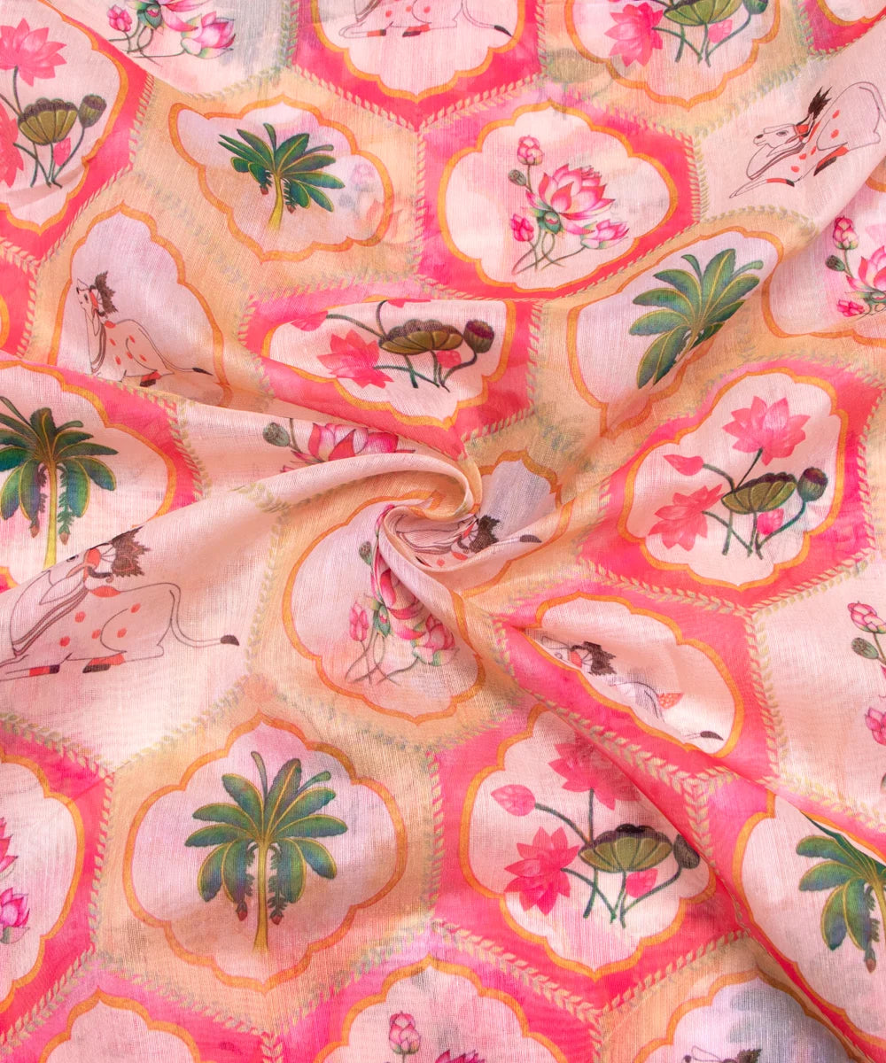Buy Printed Chanderi Fabric online