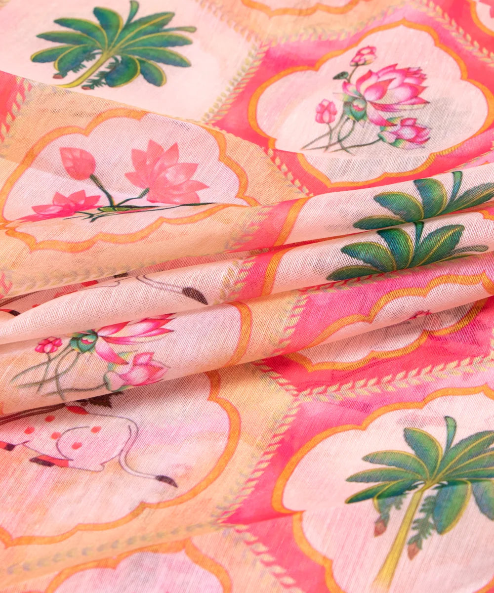 Buy Printed Chanderi Fabric online