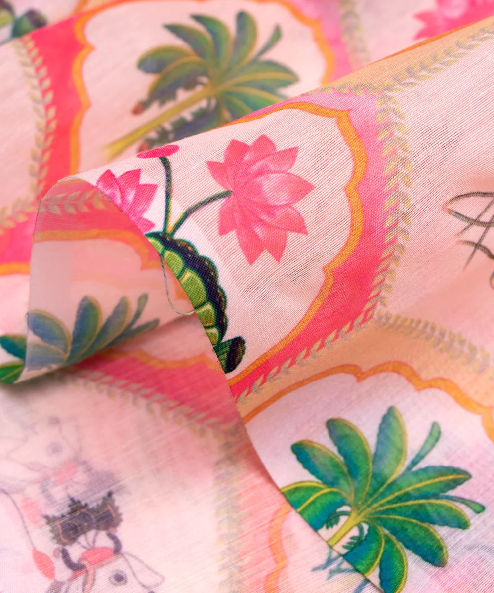 Buy Printed Chanderi Fabric online