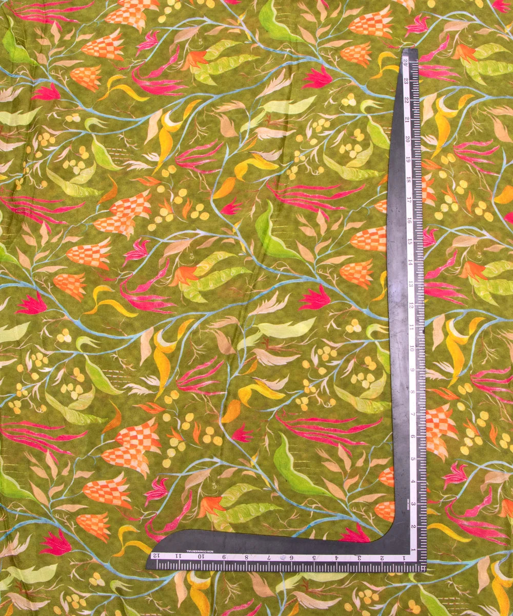 Buy Printed Chinon Silk Fabric Online