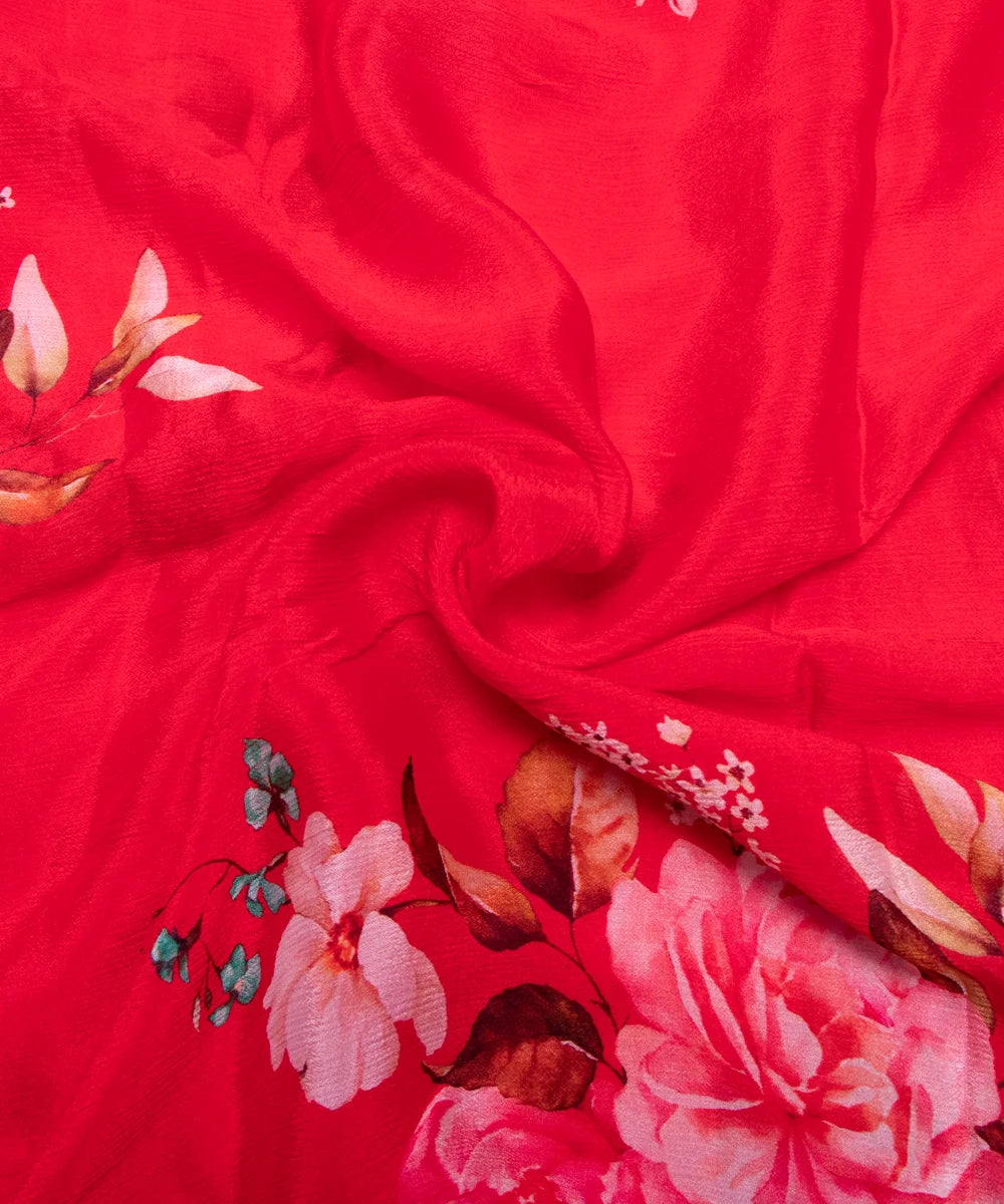 Buy Printed Chinon Silk Fabric Online