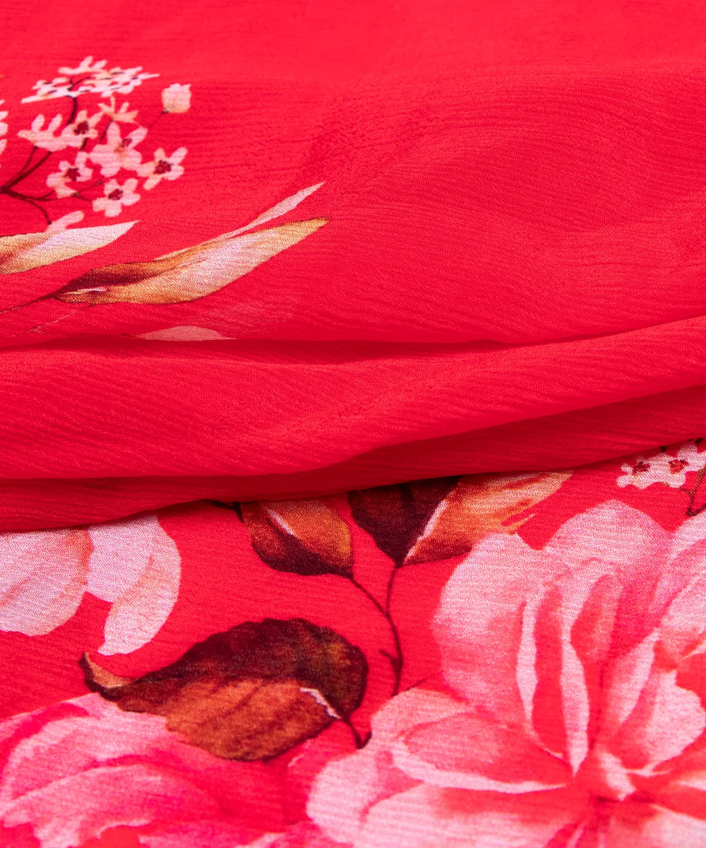 Buy Printed Chinon Silk Fabric Online