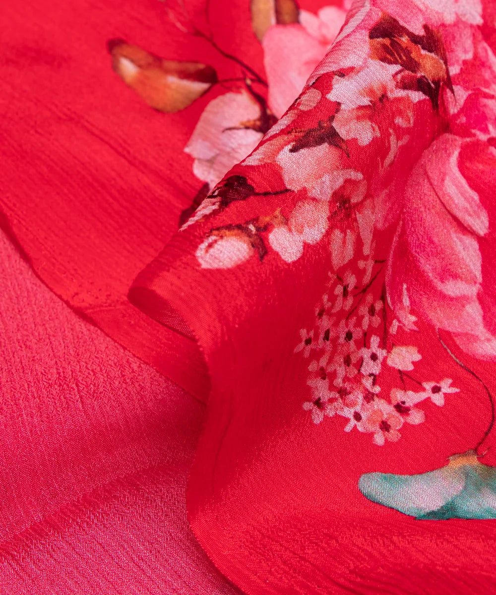 Buy Printed Chinon Silk Fabric Online