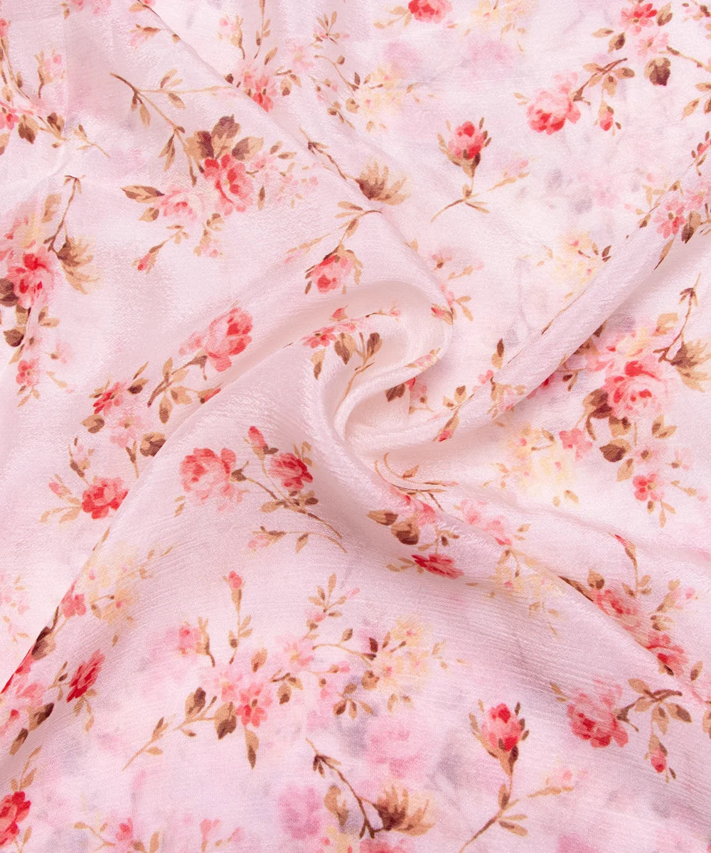 Buy Printed Chinon Silk Fabric Online