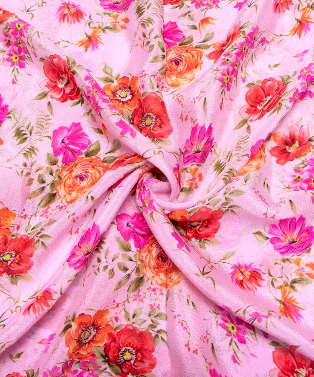 Buy Printed Chinon Silk Fabric Online