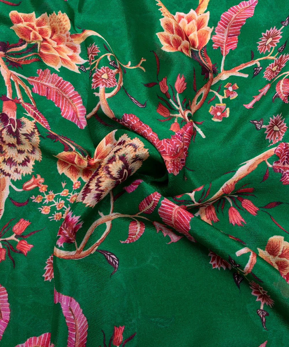 Buy Printed Chinon Silk Fabric Online